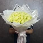 51 İthal Beyaz Gül Buketi