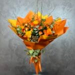 Günışığı Turuncu Gül Buketi