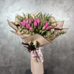 25 Pembe Lale Buketi