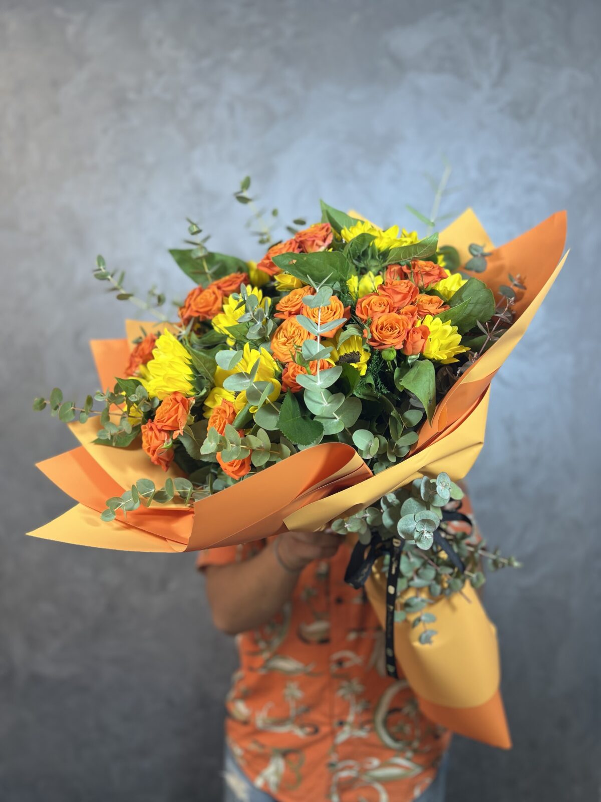 Yaz Rüyası Ay Çiçeği & Gül Buketi - Görsel 3