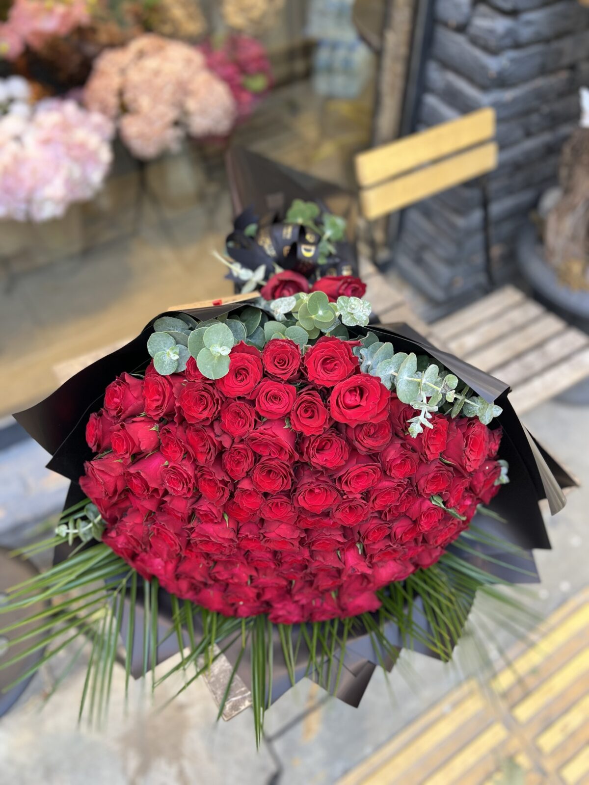 201 Adet Kırmızı Gül Buketi - Görsel 3