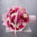 Signature Rosaline – Pembe & Kırmızı Gül Luxury Buket