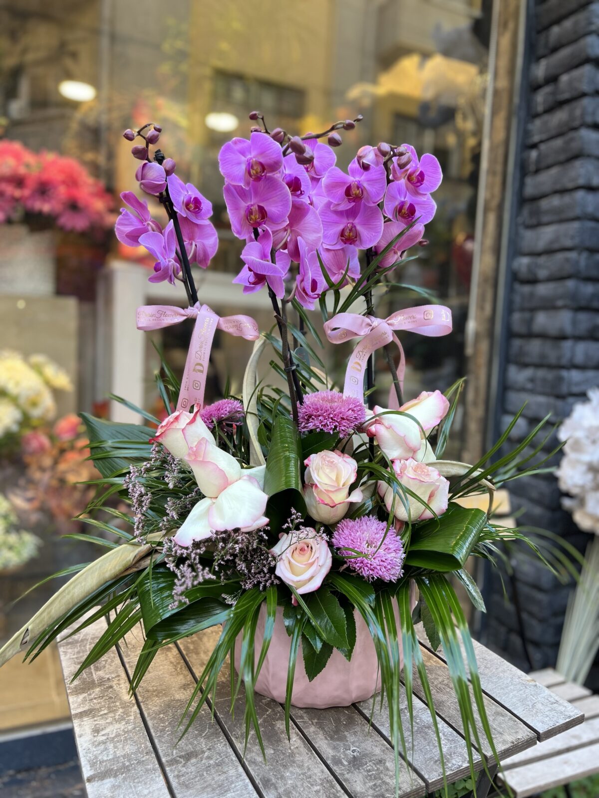 Orkide & Gül Aranjmanı | Premium Saksı Çiçek Tasarımı - Görsel 4