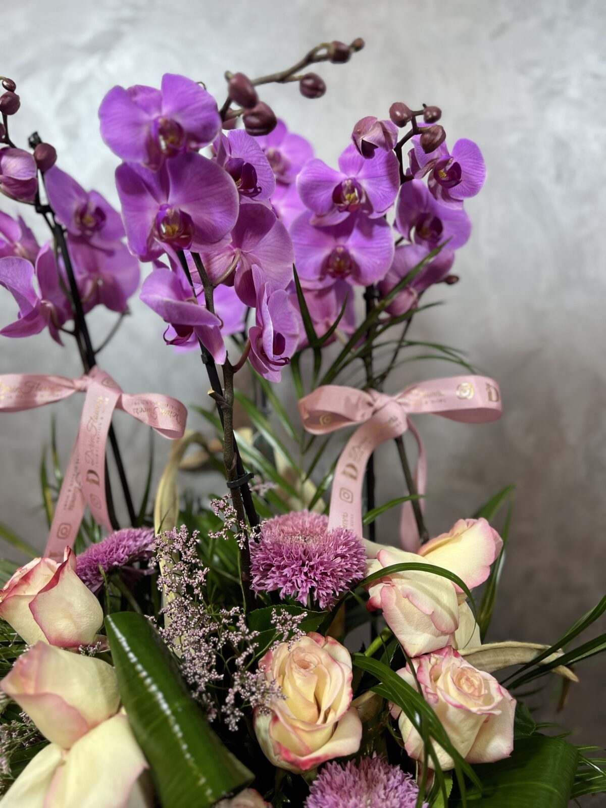 Orkide & Gül Aranjmanı | Premium Saksı Çiçek Tasarımı - Görsel 2