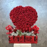 Sonsuz Aşk – Ömürlük Kalp Gül Aranjmanı