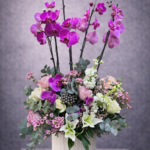 Royal Orchid Garden | Premium Orkide Vazoda Çiçek Aranjmanı | Derin Flowers