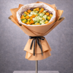 Golden Ranunculus Bouquet | Sarı Beyaz Erengül Buketi | Derin Flowers