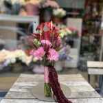 Burgundy Bloom Gelin Buketi
