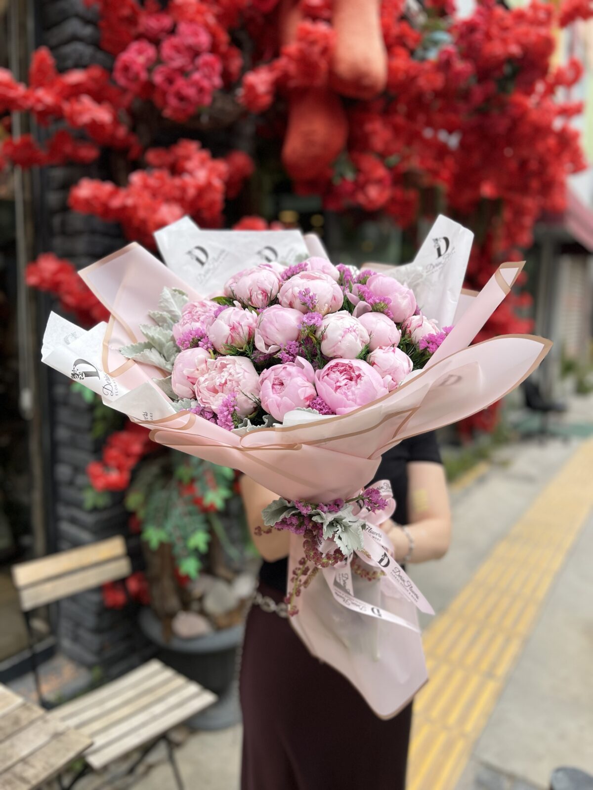 Velvet Peony – 20 Kokulu Şakayık Buketi | Premium Pembe Şakayık Tasarımı - Görsel 2